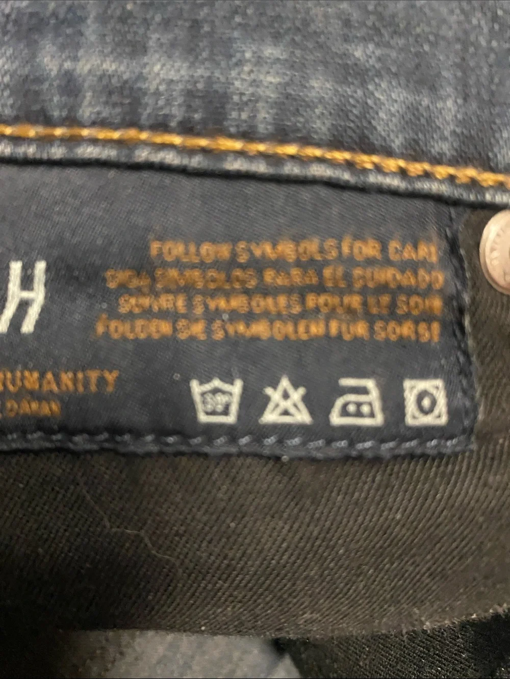 Citizens of Humanity Size 26 Med. Rise Skinny Jeans in Navy Blue Chic Denim